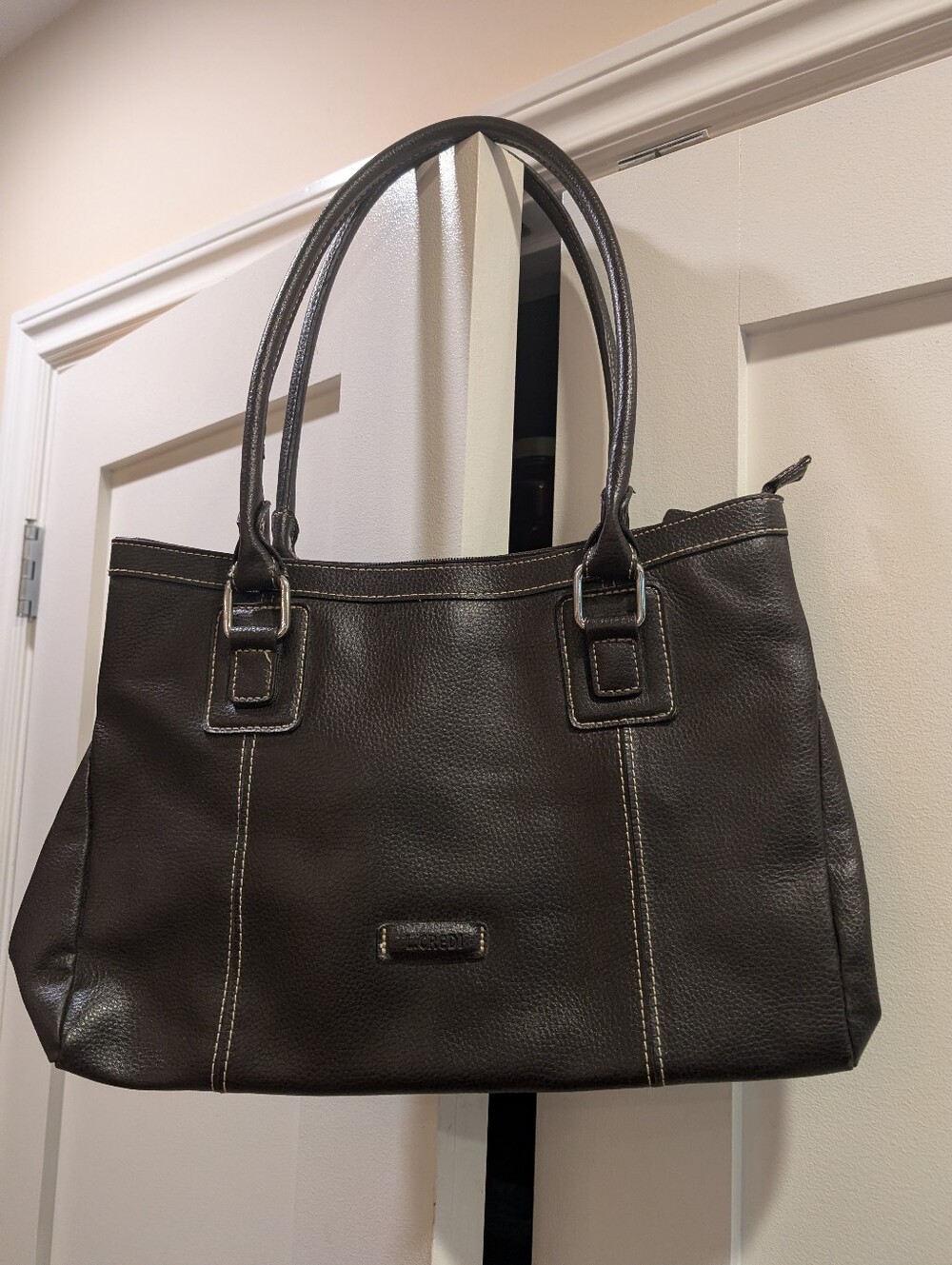 100% Leather Chocolate Brown Bag